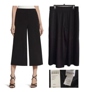 Chico’s black gaucho pant size 2